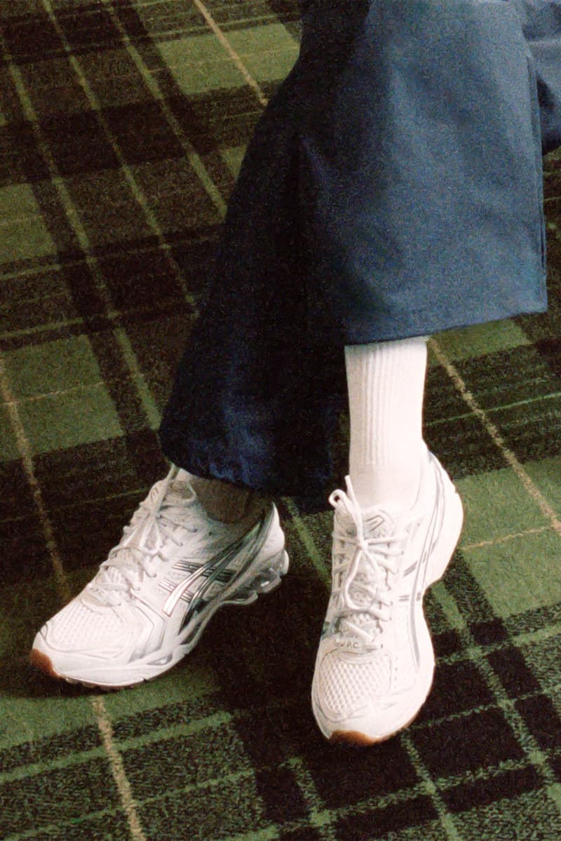 apc asics tennis sneakers black white sports clothes track suits jackets pants ombre court logo