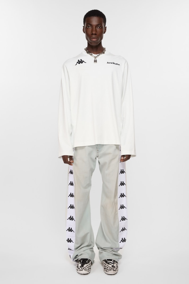 acne studios kappa football shirts retro sports shorts pink top caps models