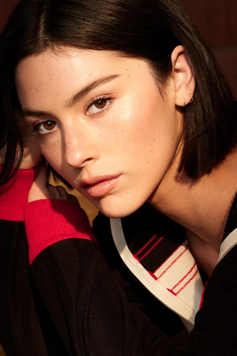 gracie abrams posing with glasses in her mouth, new hourglass makeup ambassador, beauty