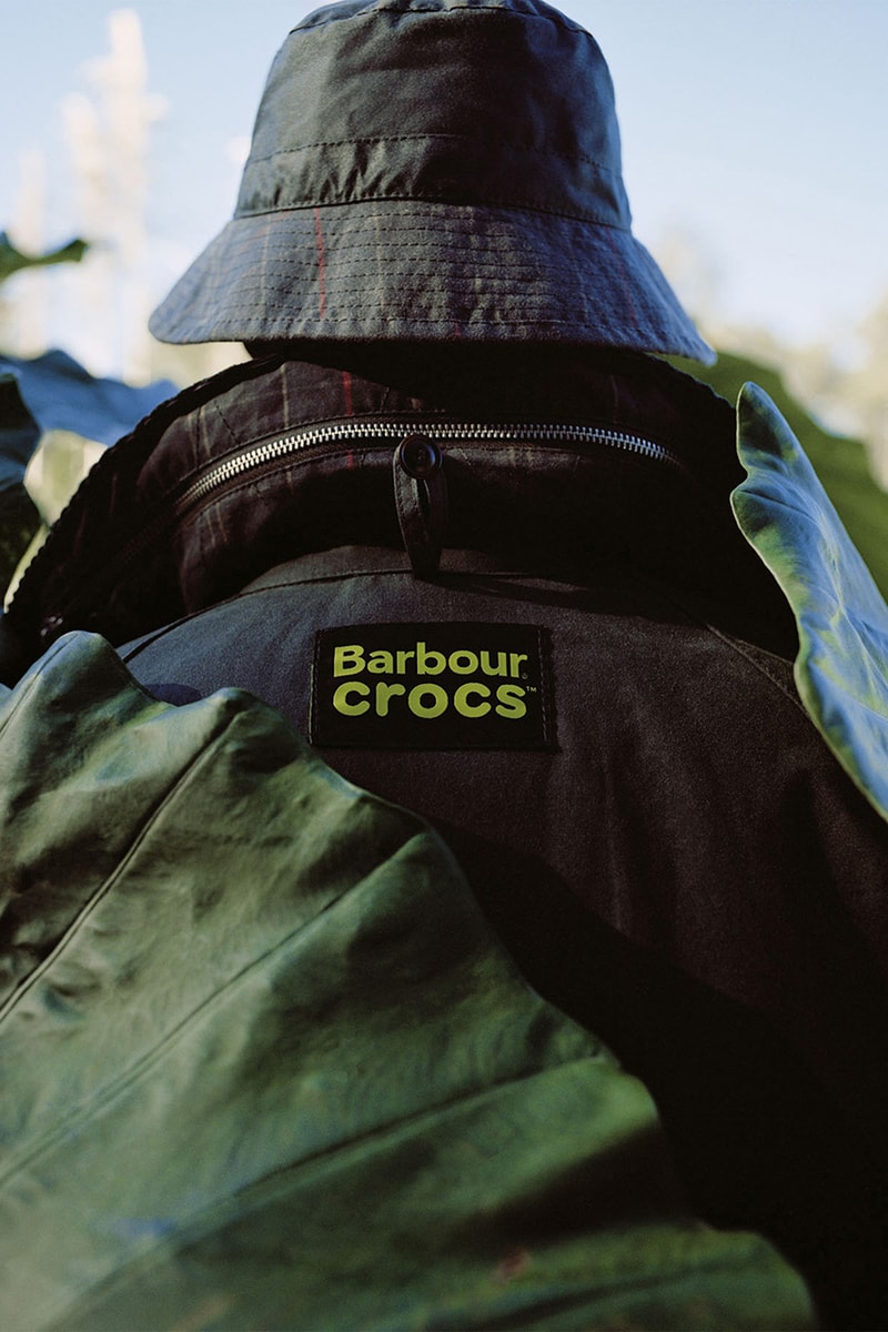 Barbour, Crocs, Wellington Boot, Clog, PVC, Tartan, Green, Red, Black, Jibbitz, Jacket