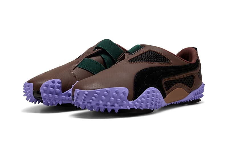 PUMA, Inside Tag, Collaboration, Sneakers, Footwear, Purple, Leather, Brown, Green, Black, Spikes, White, Orange, Grey