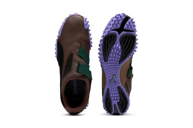 PUMA, Inside Tag, Collaboration, Sneakers, Footwear, Purple, Leather, Brown, Green, Black, Spikes, White, Orange, Grey