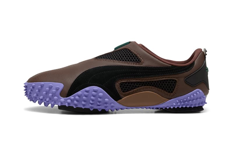 PUMA, Inside Tag, Collaboration, Sneakers, Footwear, Purple, Leather, Brown, Green, Black, Spikes, White, Orange, Grey