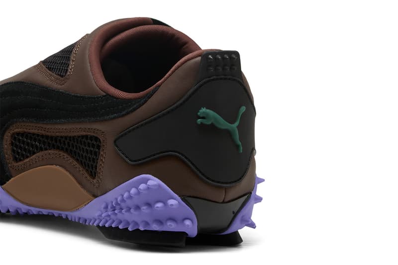 PUMA, Inside Tag, Collaboration, Sneakers, Footwear, Purple, Leather, Brown, Green, Black, Spikes, White, Orange, Grey