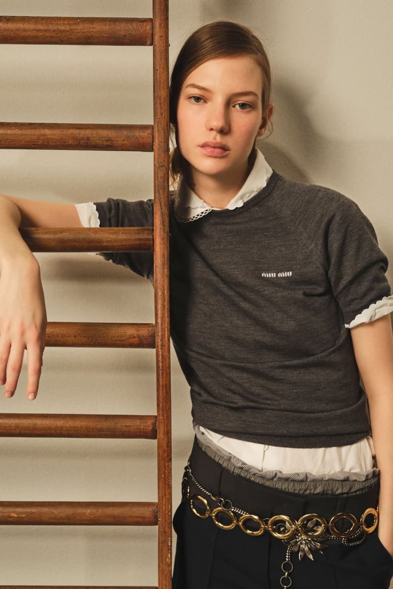 miu miu gymnasium sports clothing campaign girls gym school