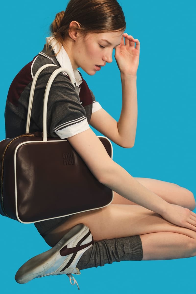 miu miu gymnasium sports clothing campaign girls gym school