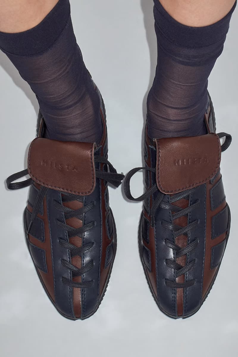 Miista, Sneakers, Black, White, Brown, Navy, Lace, Leather, Ballet Flats, Sneaker