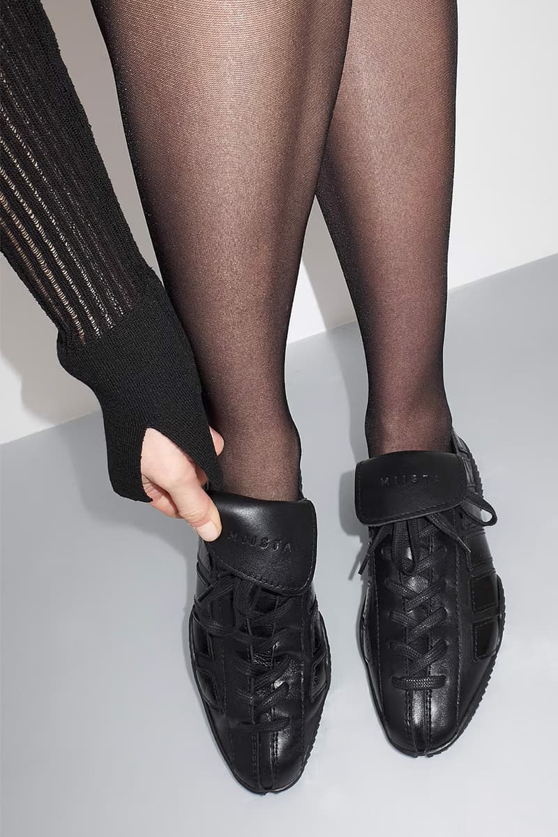 Miista, Sneakers, Black, White, Brown, Navy, Lace, Leather, Ballet Flats, Sneaker