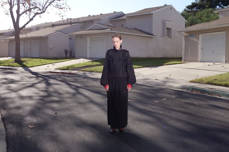 petra collins y3 adidas spring summer photography black track pants 