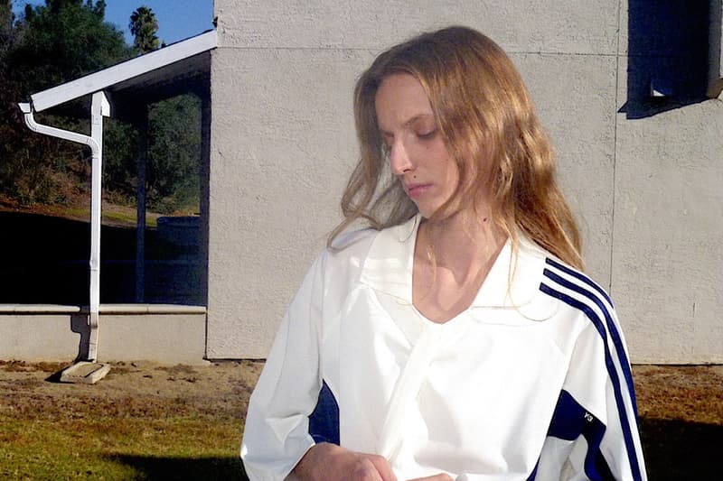 petra collins y3 adidas spring summer photography black track pants 