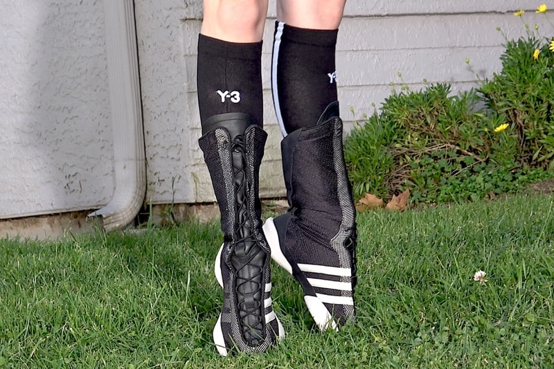 petra collins y3 adidas spring summer photography black track pants 