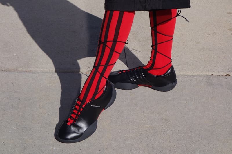 petra collins y3 adidas spring summer photography black track pants 