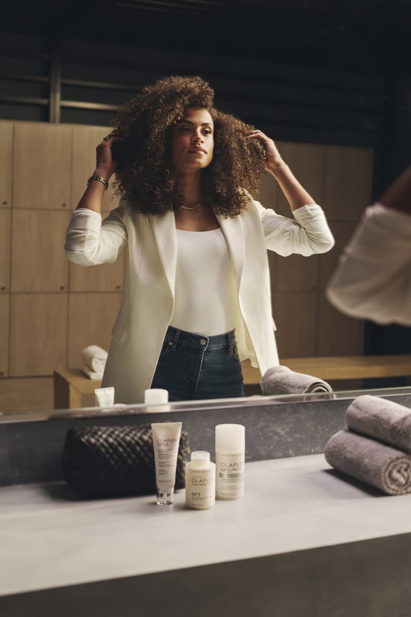 new olaplex campaign with jenna lyons nicola coughlan and sydney mclaughlin-levrone, designed to defy, haircare, healthy hair, beauty 