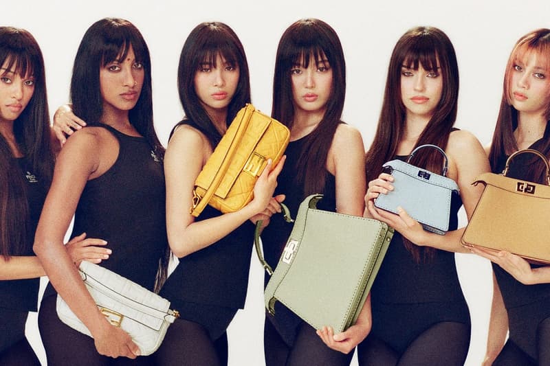 fendi peekaboo baguette bags katseye girl group nara smith