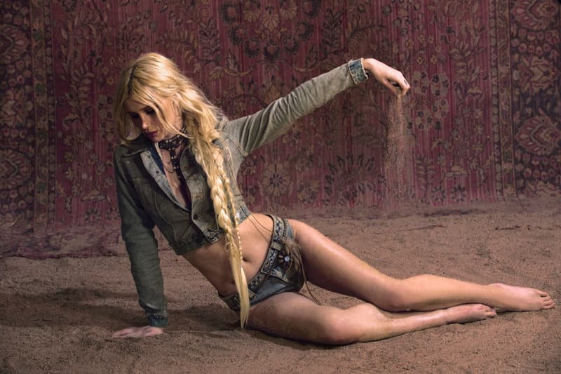 guess usa distressed denim woman man jeans leather bags bodies 