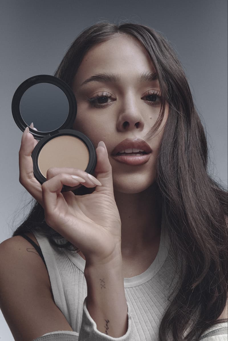 woman posing with her makeup done by mac cosmetics, new studio fix reformulation foundation, beauty