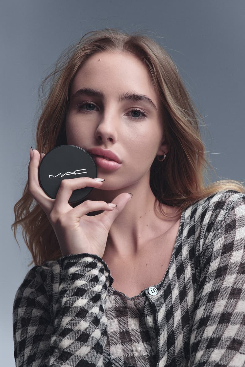 woman posing with her makeup done by mac cosmetics, new studio fix reformulation foundation, beauty