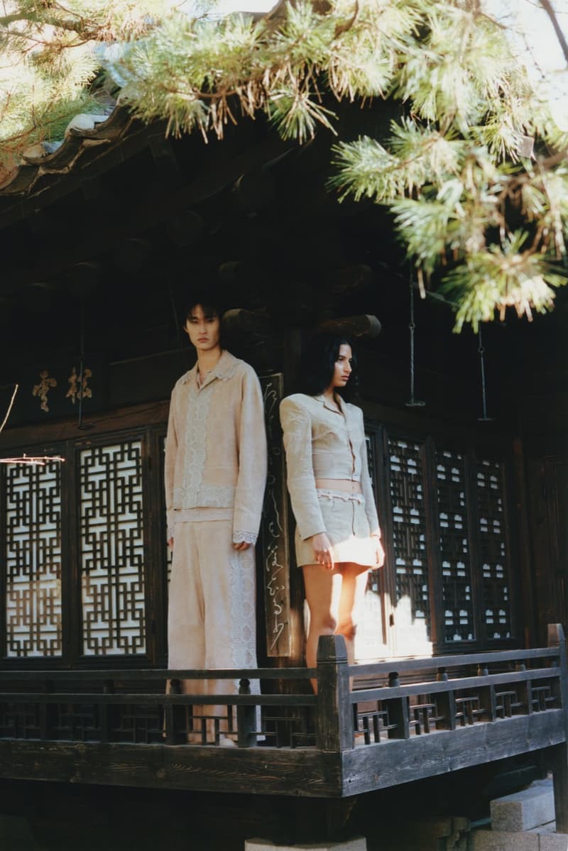 les benjamins seoul collection pink dresses corset woman man group korea 