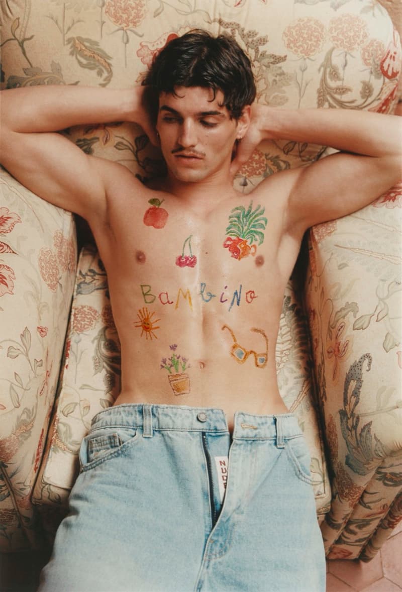 nude project leather jackets printed denim girls bathroom topless sweater vests graphic tees