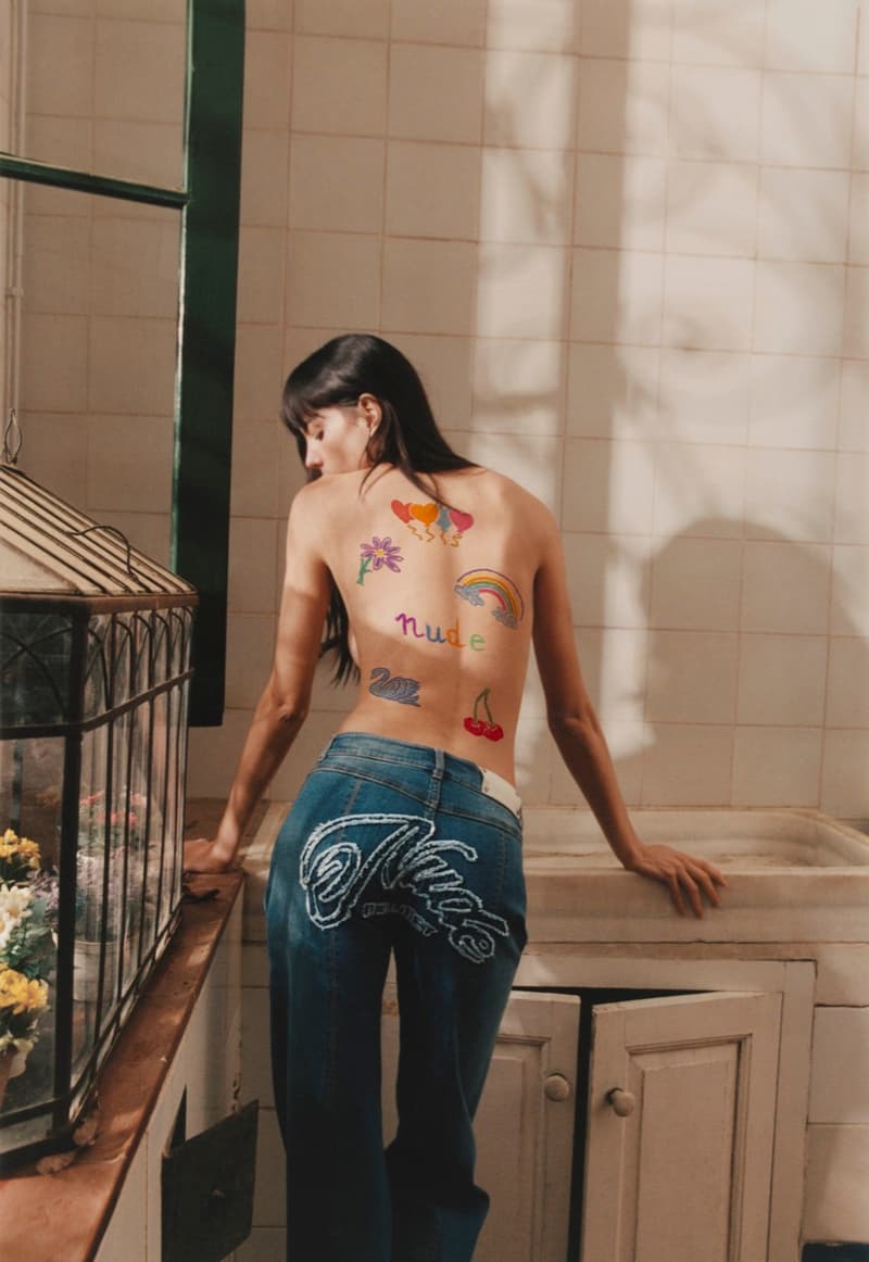 nude project leather jackets printed denim girls bathroom topless sweater vests graphic tees