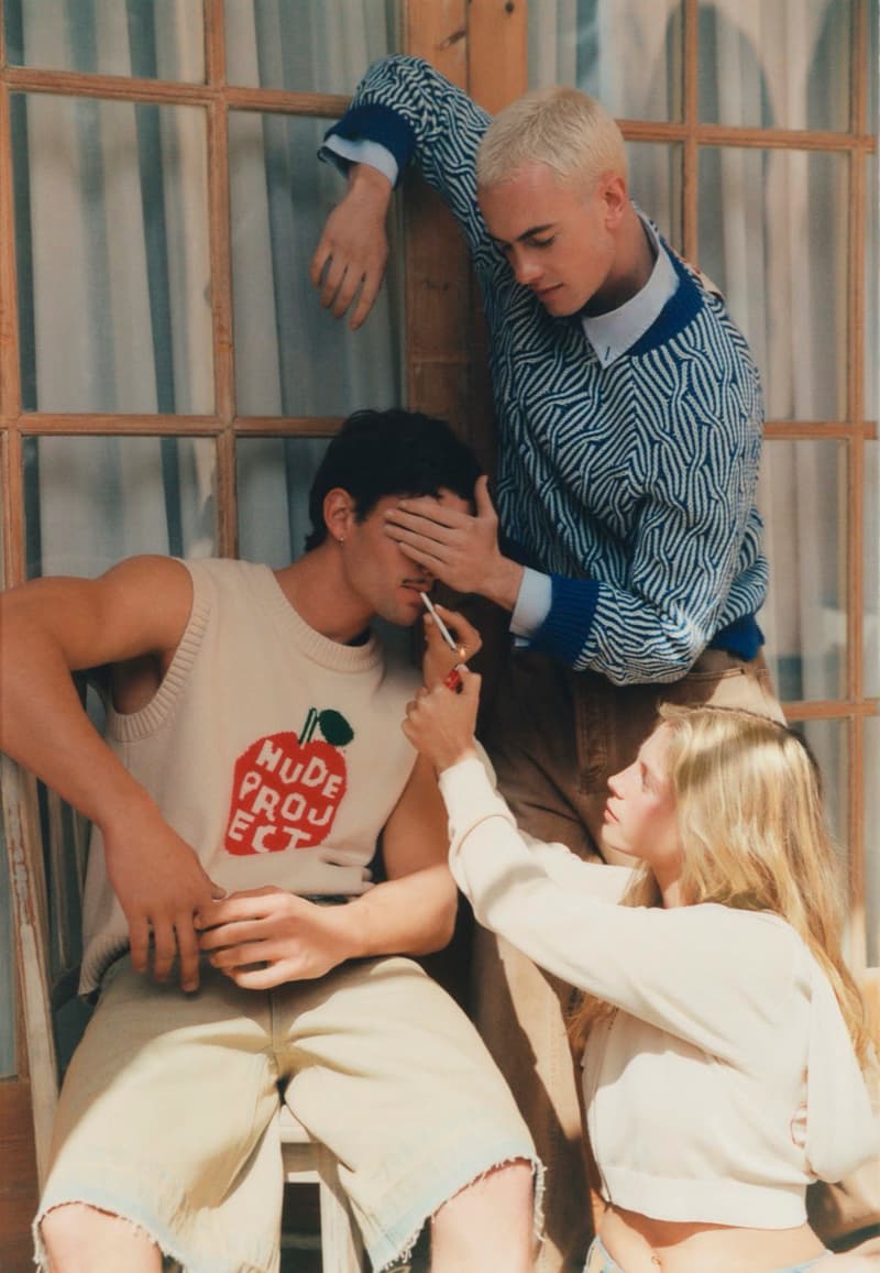 nude project leather jackets printed denim girls bathroom topless sweater vests graphic tees