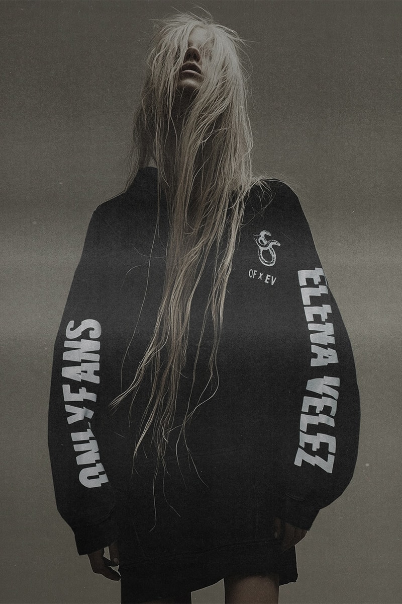 Elena Velez, OnlyFans, Merchandise, Collaboration, Hoodies, Black, Grey, White, T-Shirts