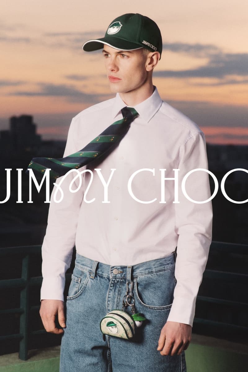 jimmy choo malbon golf collaboration shoes flags green sports