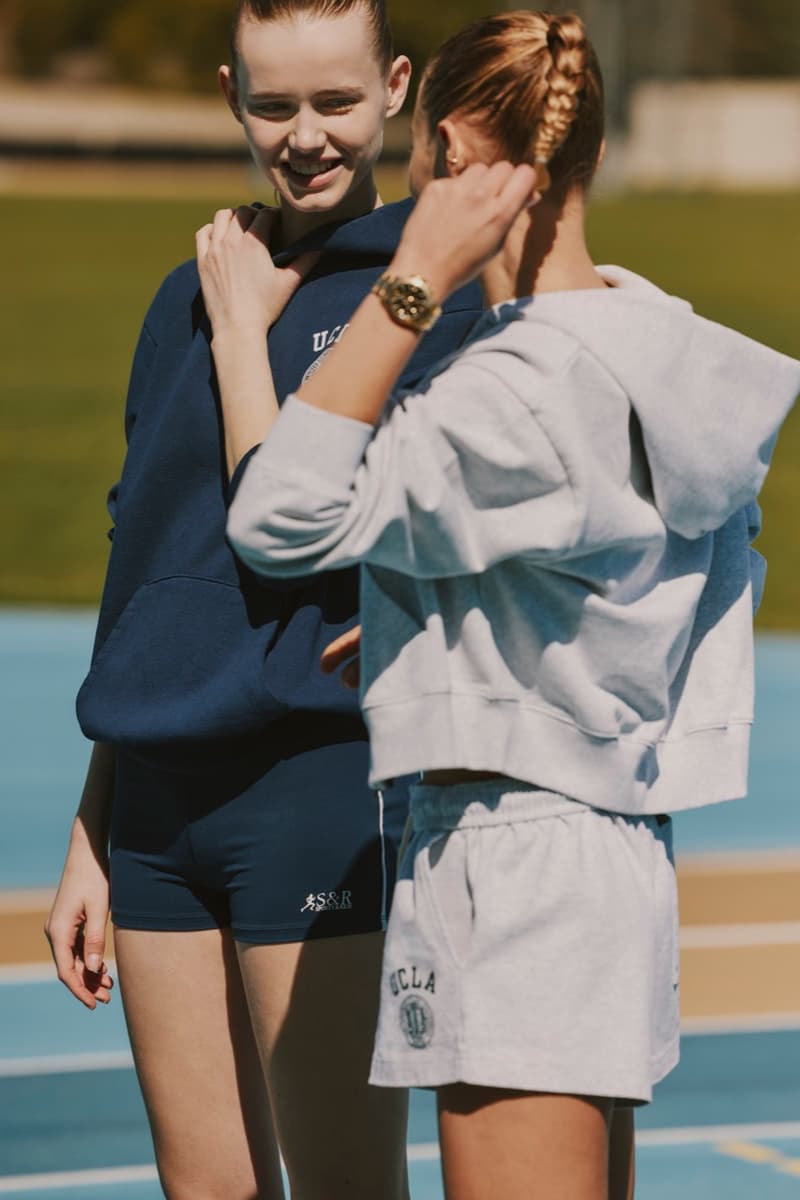 sporty rich ucla 47 sportswear running track women gym sweat shorts hoodies caps