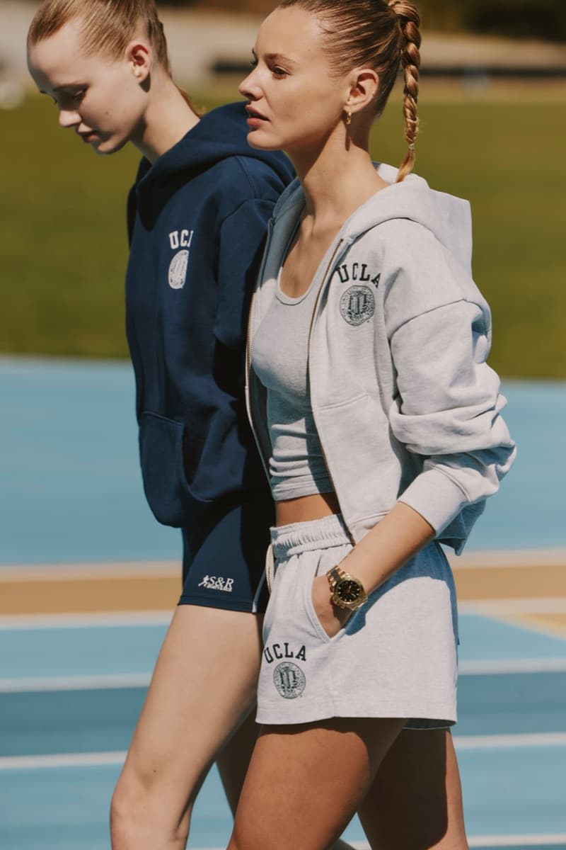 sporty rich ucla 47 sportswear running track women gym sweat shorts hoodies caps