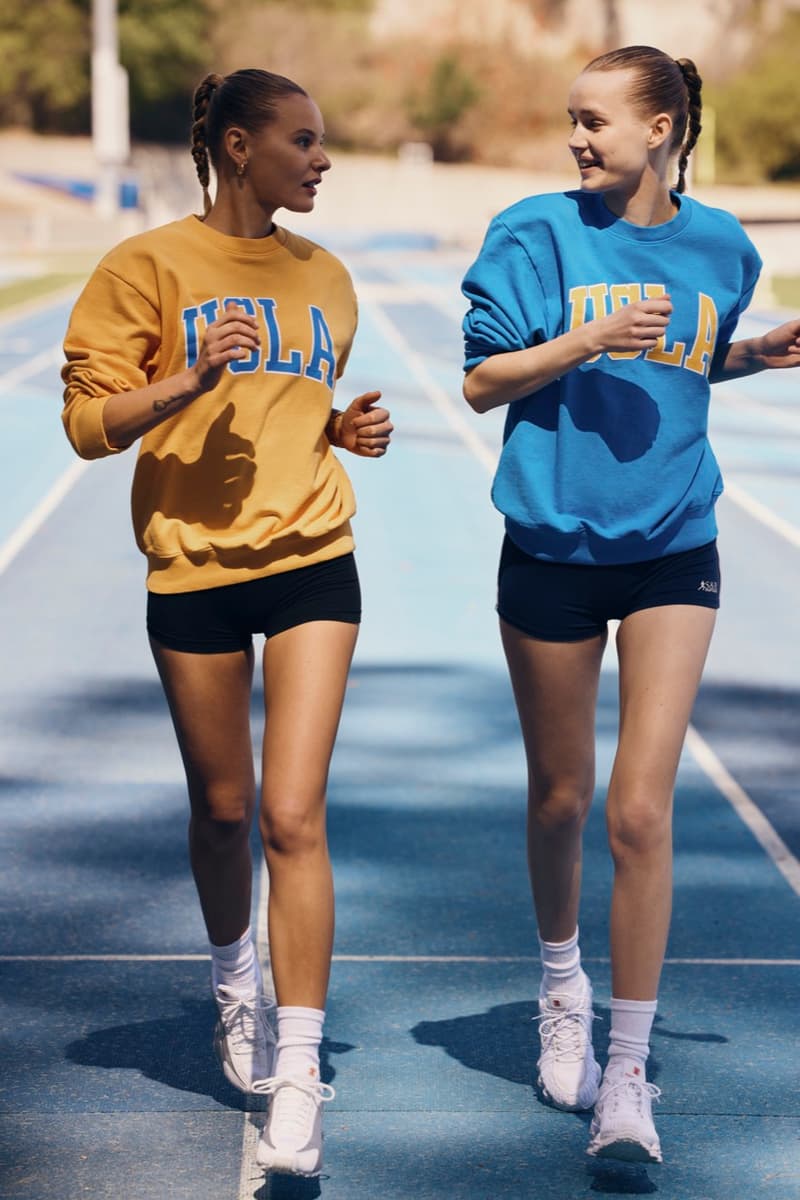 sporty rich ucla 47 sportswear running track women gym sweat shorts hoodies caps