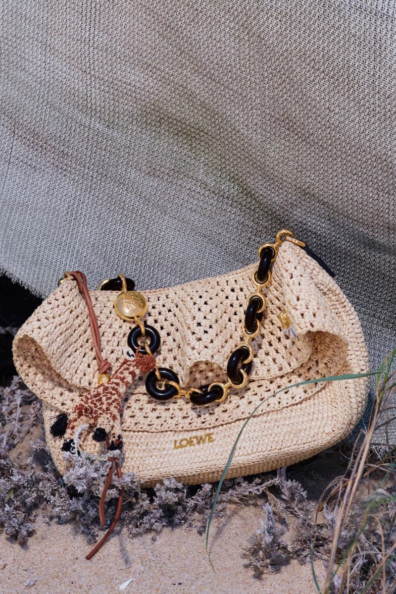 loewe paula's ibiza giselle sophie wilde jamie dornan beach tote bags sand