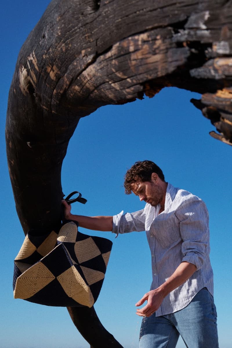 loewe paula's ibiza giselle sophie wilde jamie dornan beach tote bags sand