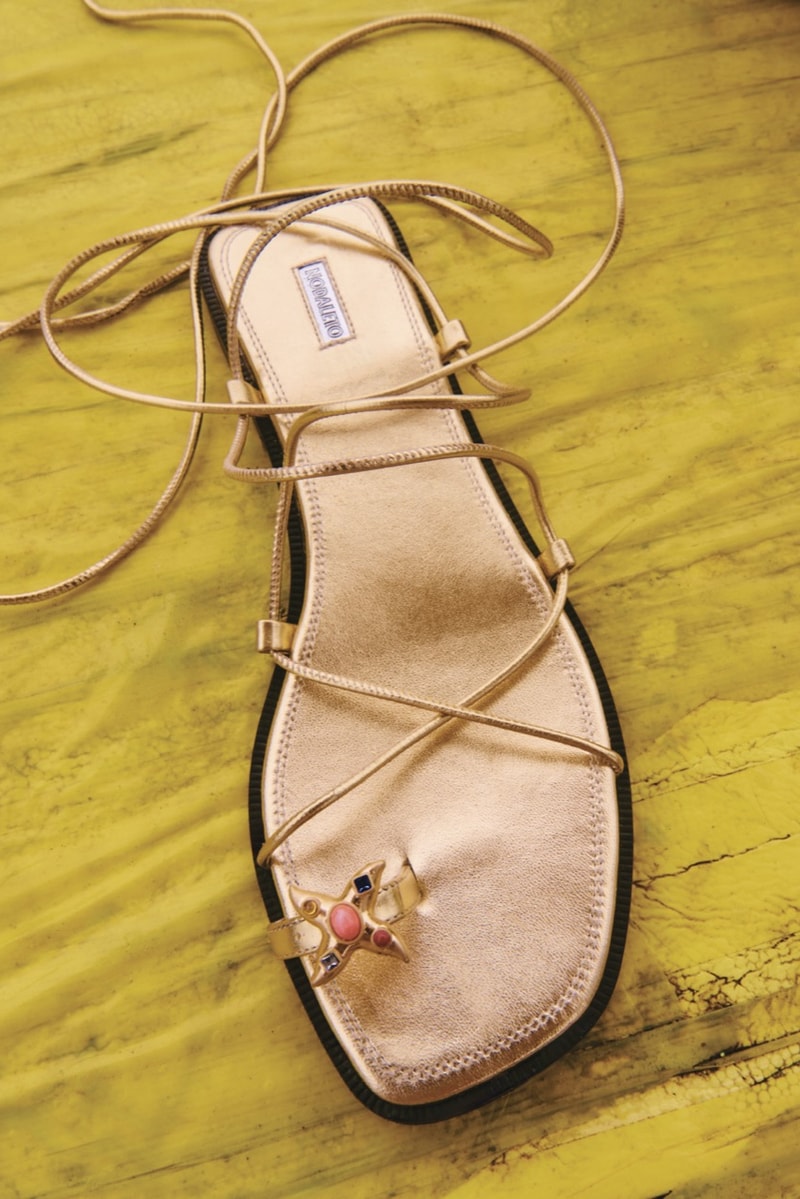nodaleto summer campaign starfish sandals mules heels girls women bikinis beach water 