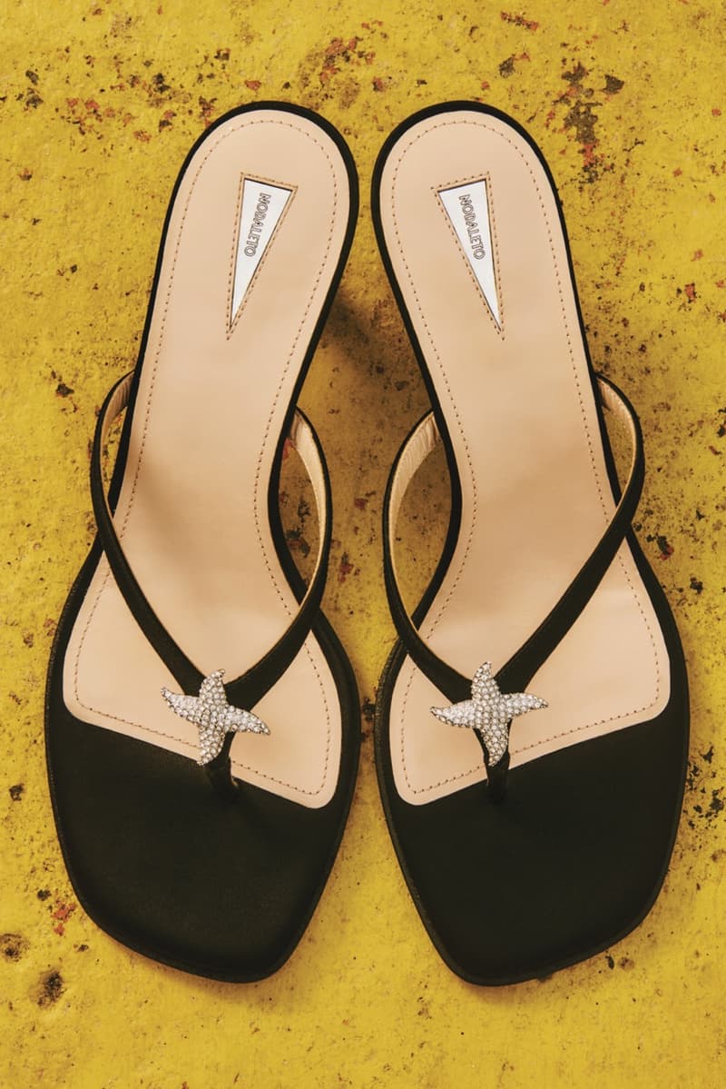 nodaleto summer campaign starfish sandals mules heels girls women bikinis beach water 