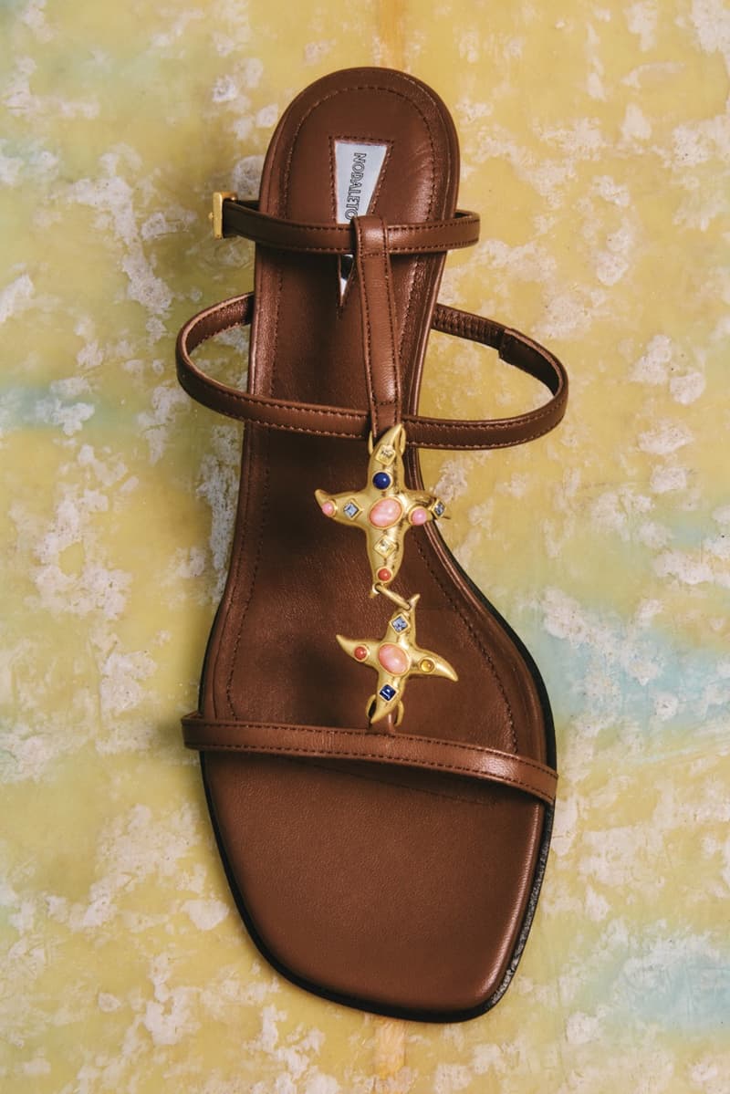 nodaleto summer campaign starfish sandals mules heels girls women bikinis beach water 