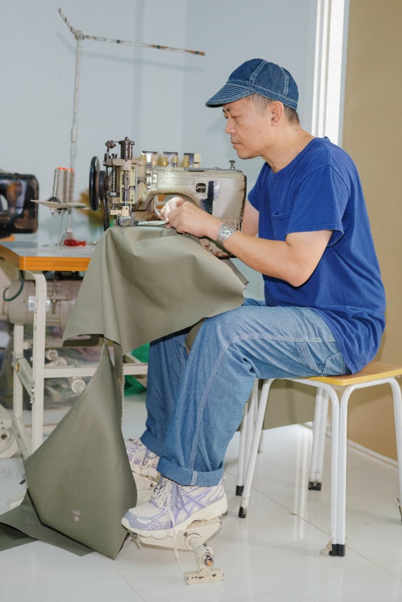 asics story mfg sneakers gingham old people community campaign brown trainers