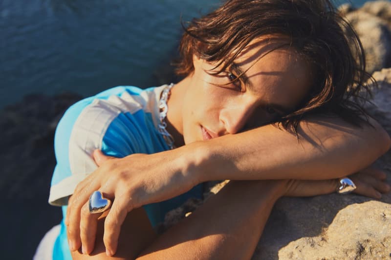 pilgrim jewelry sea beach girls man muscles muscular peach silver sea swimsuit 