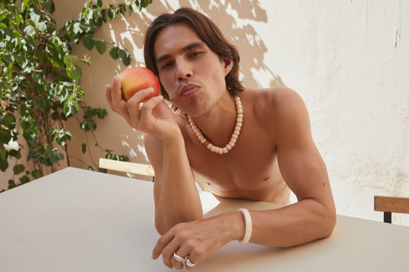 pilgrim jewelry sea beach girls man muscles muscular peach silver sea swimsuit 