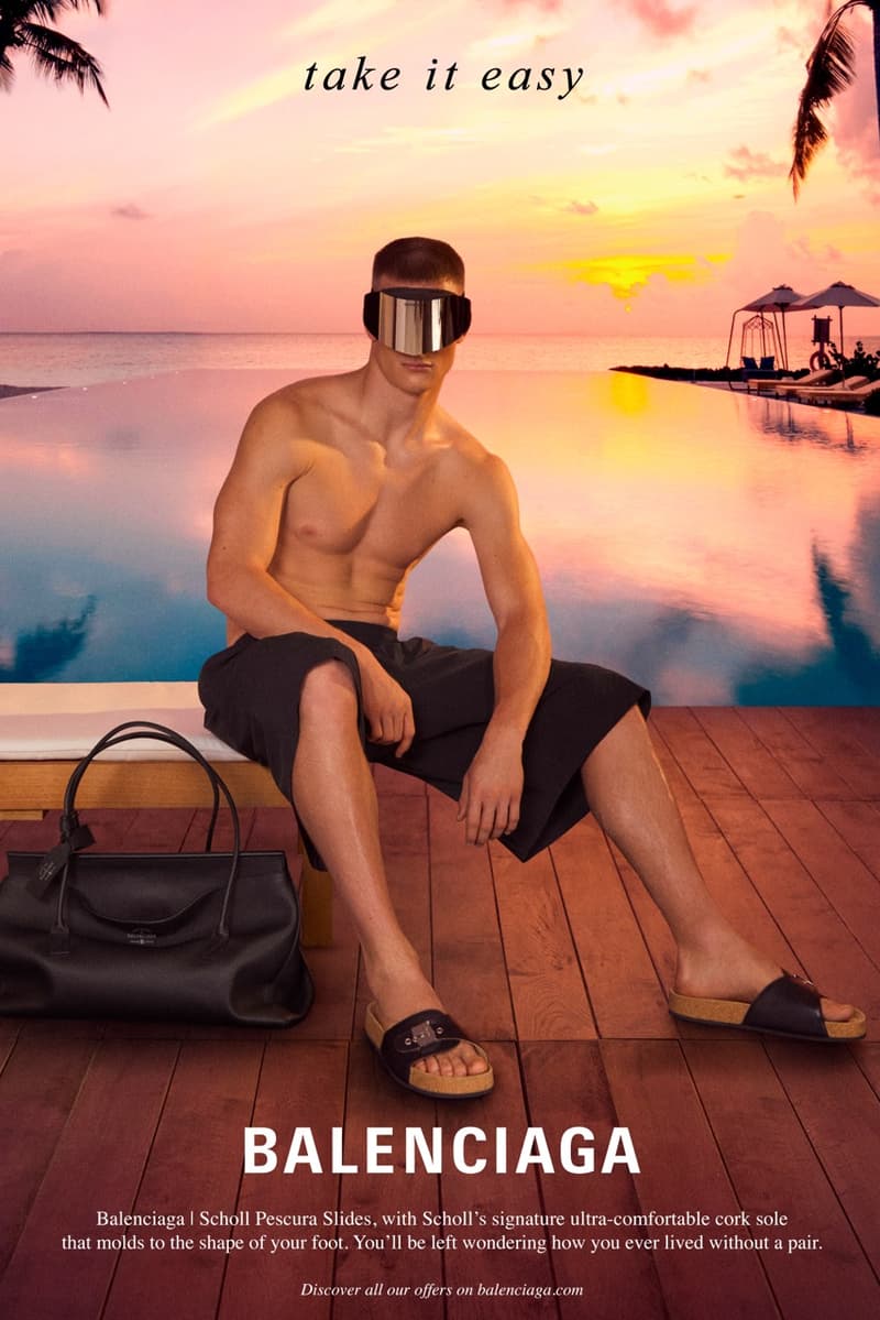 balenciaga summer surfboard bikinis swimsuit beaches models