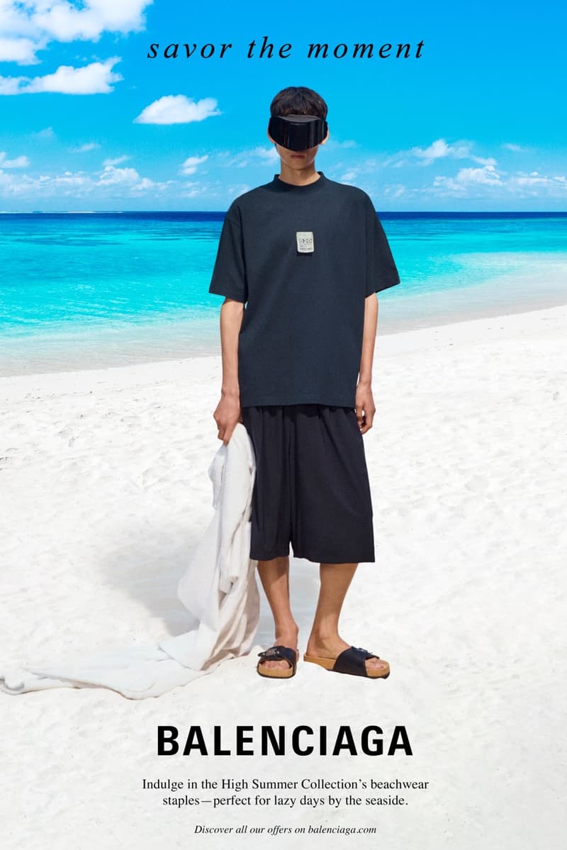 balenciaga summer surfboard bikinis swimsuit beaches models