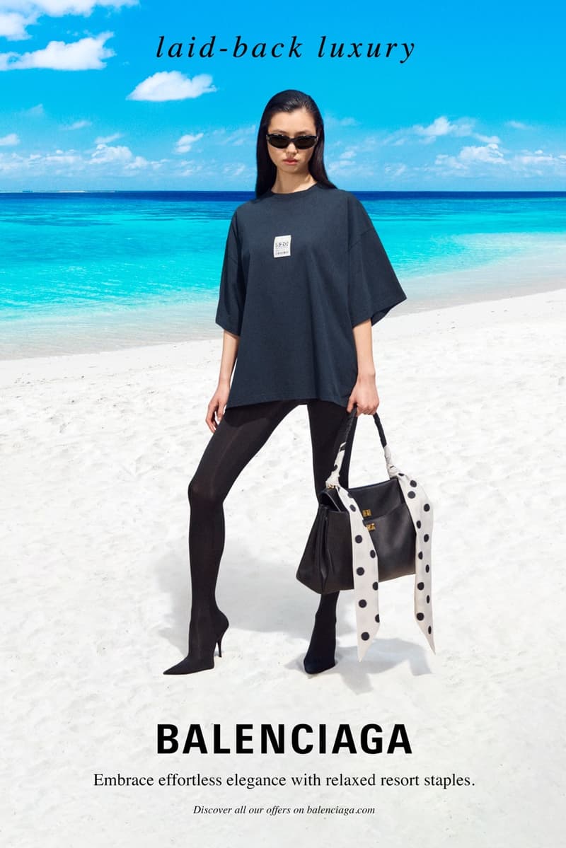 balenciaga summer surfboard bikinis swimsuit beaches models