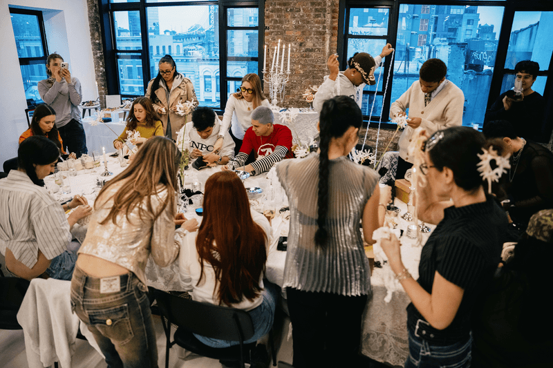 asics metagirl caterina mongillo gel nunobiki sneakers shoe footwear customization class personalization sustainable feathers metal new york city event lower east side chinatown 
