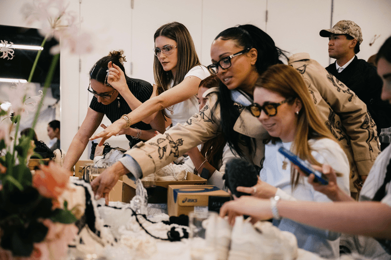 asics metagirl caterina mongillo gel nunobiki sneakers shoe footwear customization class personalization sustainable feathers metal new york city event lower east side chinatown 