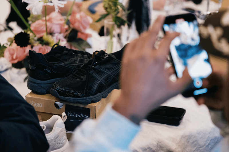 asics metagirl caterina mongillo gel nunobiki sneakers shoe footwear customization class personalization sustainable feathers metal new york city event lower east side chinatown 
