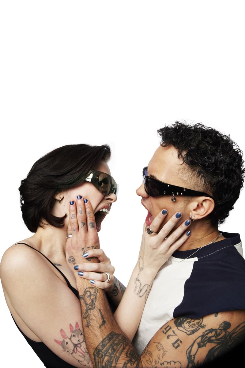 couple speaking to each other wearing chillhouse forever wear nail polish, manicure, beauty