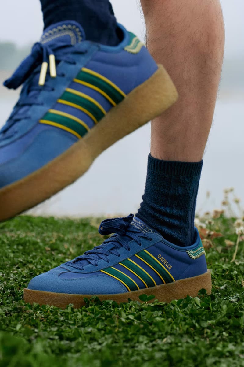 adidas Originals, CLOT, Collaborations, Sneakers, Blue, White, Stripes, Orange, Geometric Pattern, Sweatshirt, T-Shirt