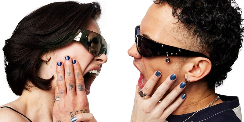 couple speaking to each other wearing chillhouse forever wear nail polish, manicure, beauty