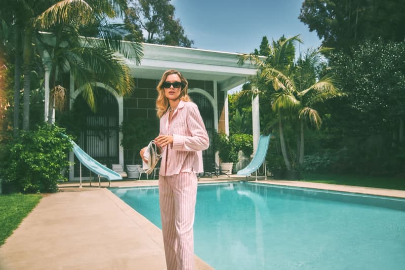 reformation pyjamas pool beach woman bra towel shorts cami vest top 