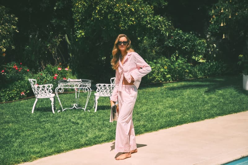 reformation pyjamas pool beach woman bra towel shorts cami vest top 