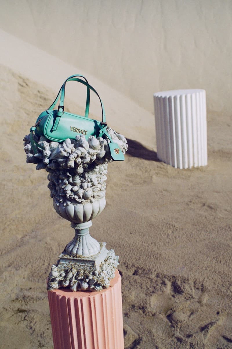 versace la vacanza turquoise girl bikini glitzy gold sequin tops water swimming bodies